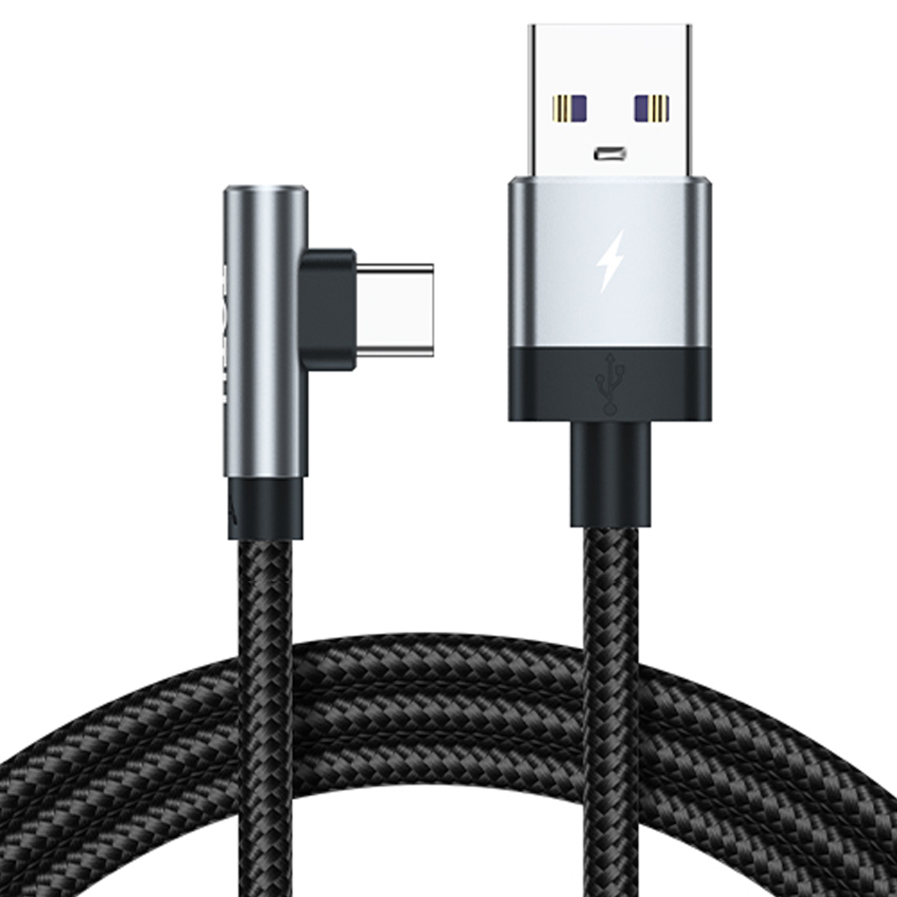 TOTU 拓途 Type-C充電線傳輸線編織快充線閃充線 彎頭 QC4.0 極速 2M