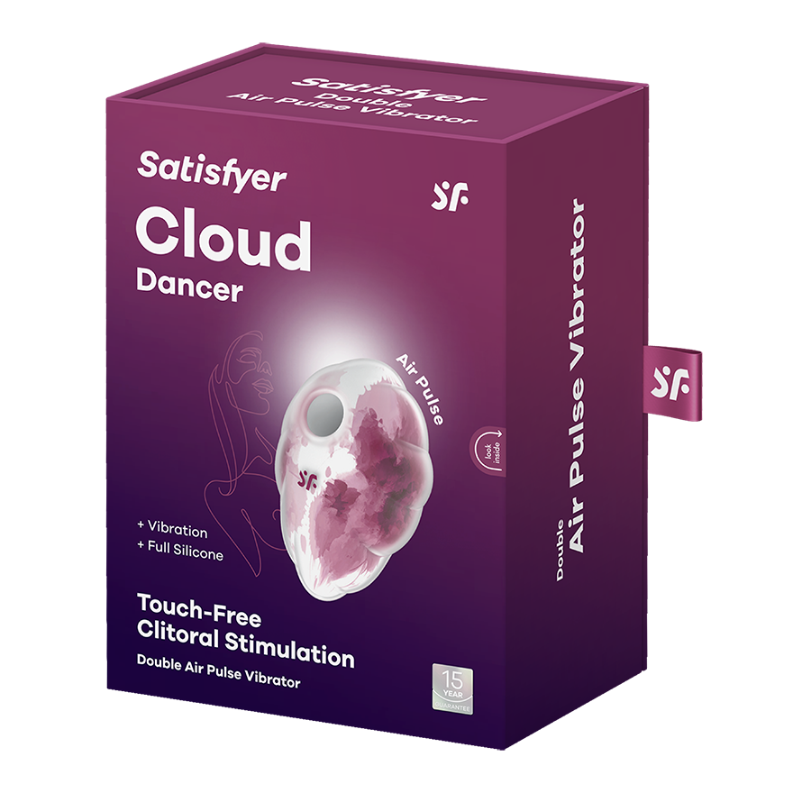 Satisfyer Cloud Dancer Clitoral Suction Vibrator Red