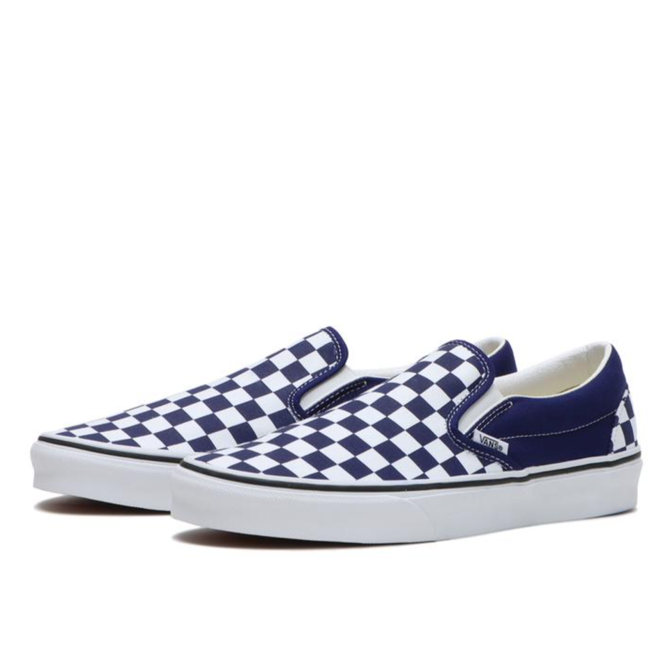 VANS CLASSIC SLIP-ON CHECKERBOARD NAVY WHITE