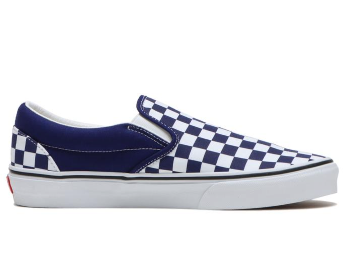 VANS CLASSIC SLIP-ON CHECKERBOARD NAVY WHITE
