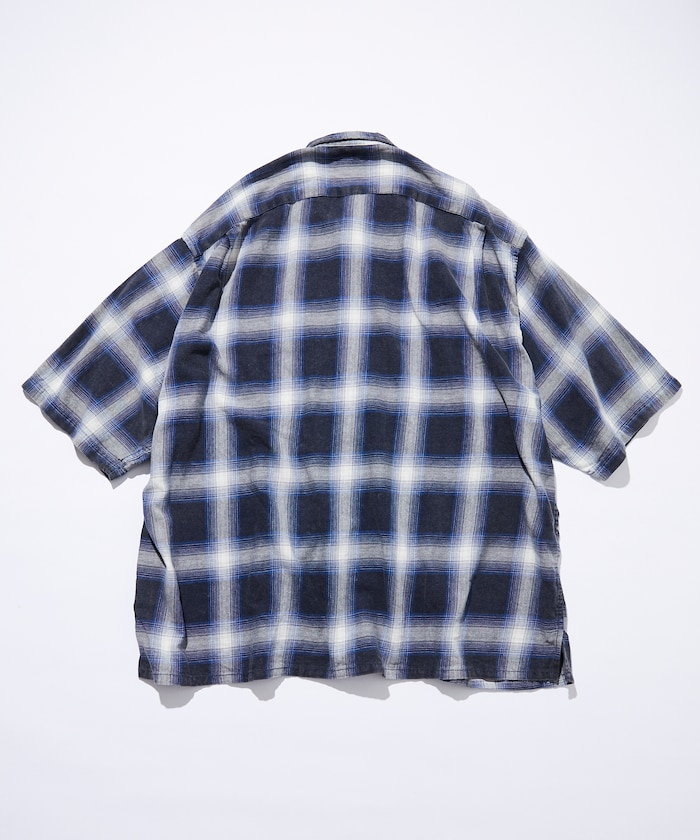 2024SS NAUTICA Faded S/S Shirt Ombre 短袖 寬版 格紋 襯衫 現貨