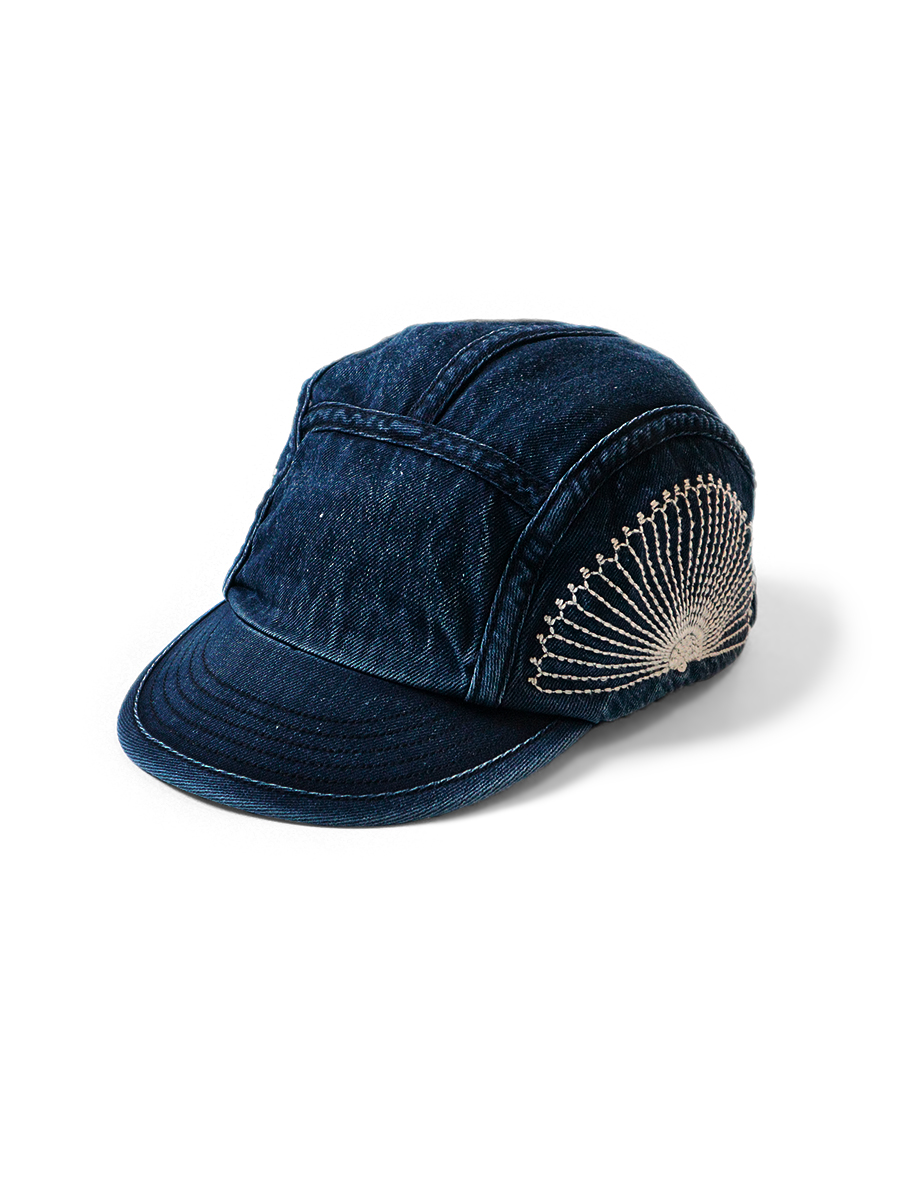 2026SS KAPITAL 10oz IDG x IDG Denim Camp Cap 風呂敷刺繍 帽子 現貨 EK-777XHB