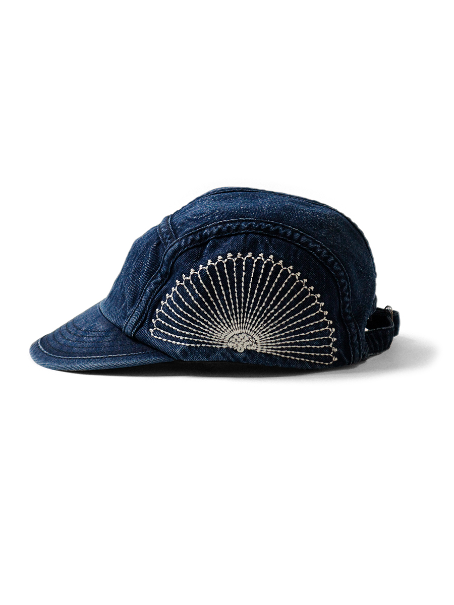 2026SS KAPITAL 10oz IDG x IDG Denim Camp Cap 風呂敷刺繍 帽子 現貨 EK-777XHB
