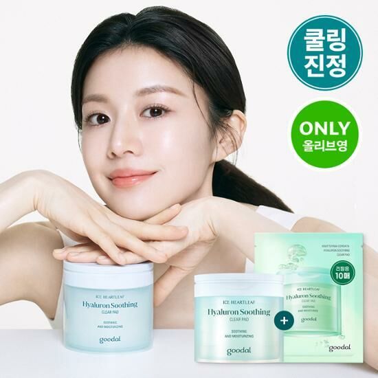 Goodal Ice Heartleaf Hyaluron Soothing Clear Pad [70PCS] [Olive Young Planning Set]