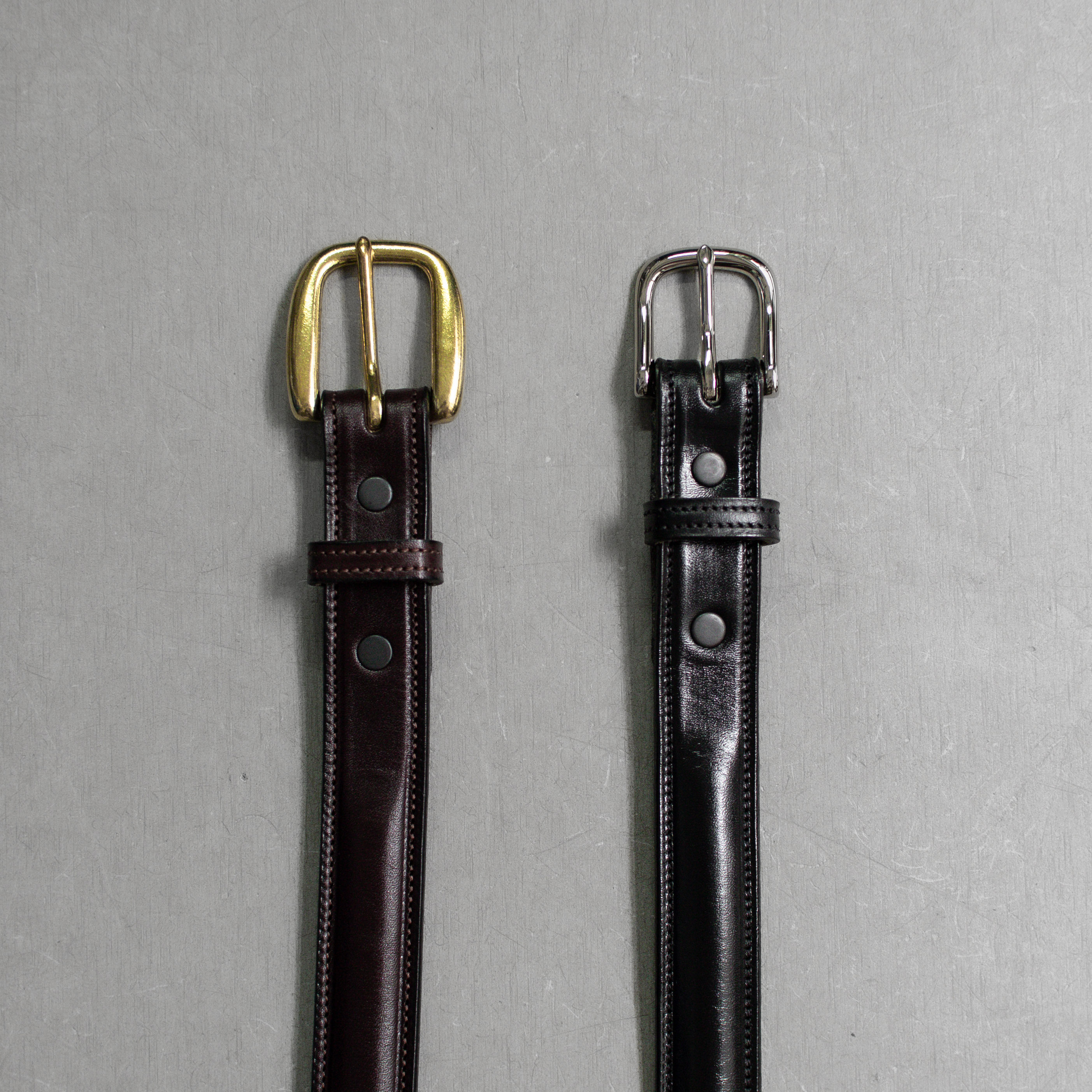 TORY LEATHER 1" RAISED BELT 美國製 銅釦 銀扣 牛皮 紳士 皮帶