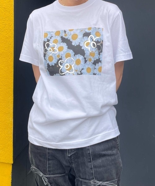 Casselini / Foil daisy print s/s Tee