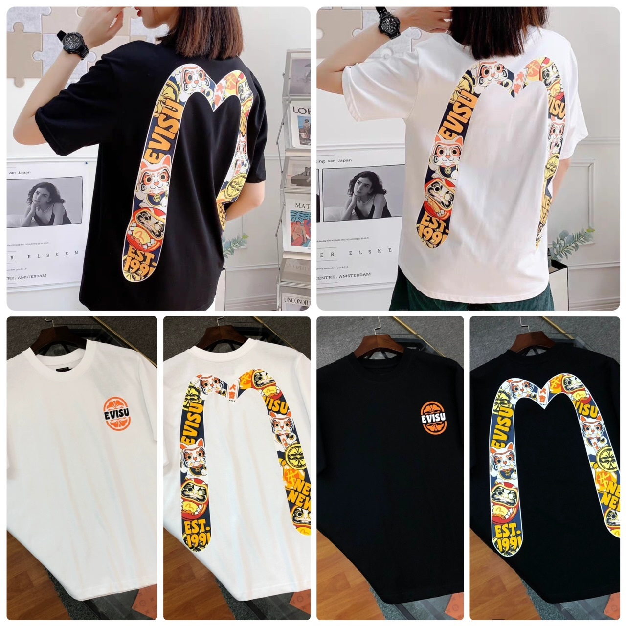 Evi*su  背部達魔Logo Tee-2400710