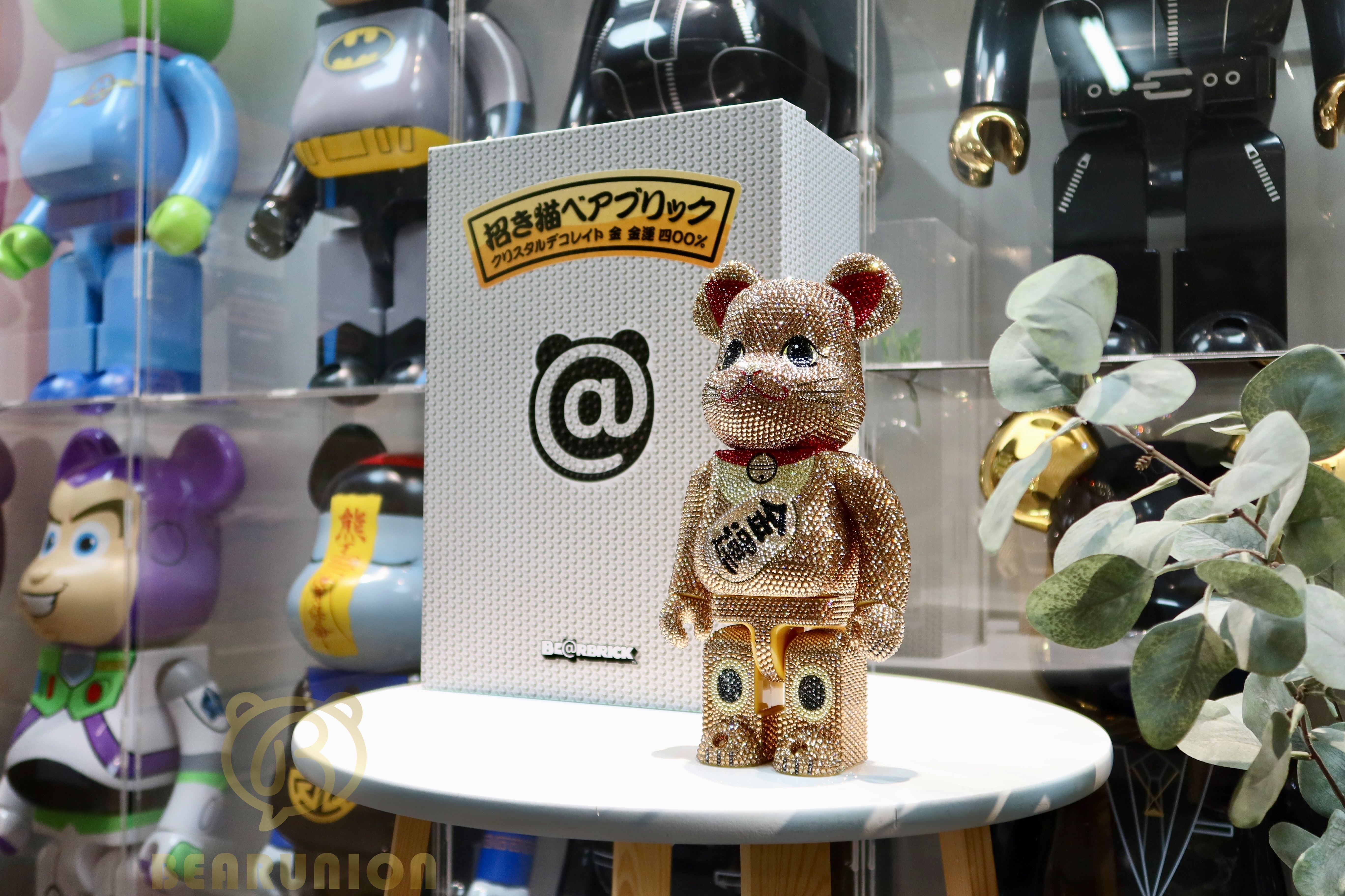 Bearbrick 400% CRYSTAL DECORATE 招き猫 金 金運