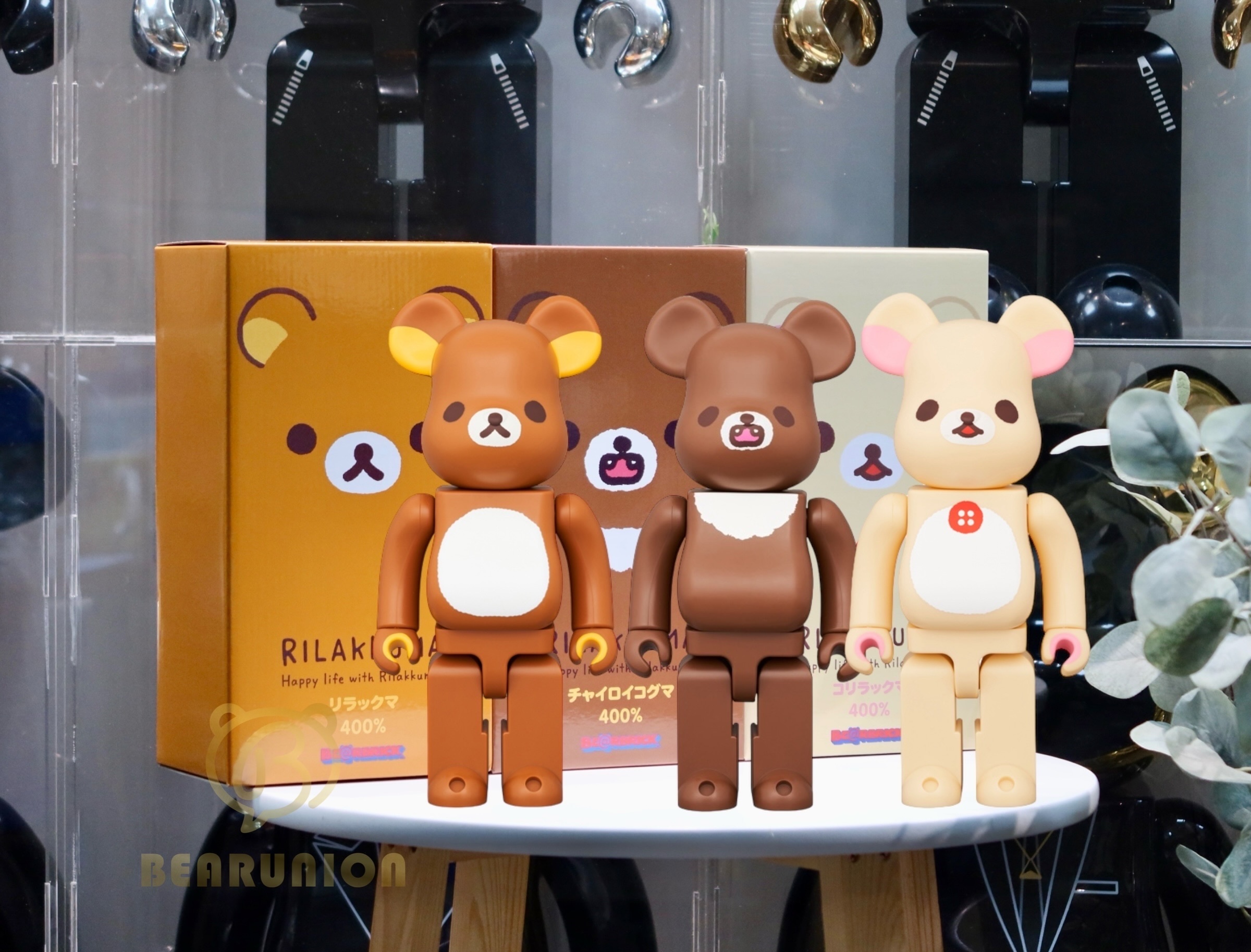 🎏預訂🎏Bearbrick 400% Rilakkuma 鬆弛熊 set of 3