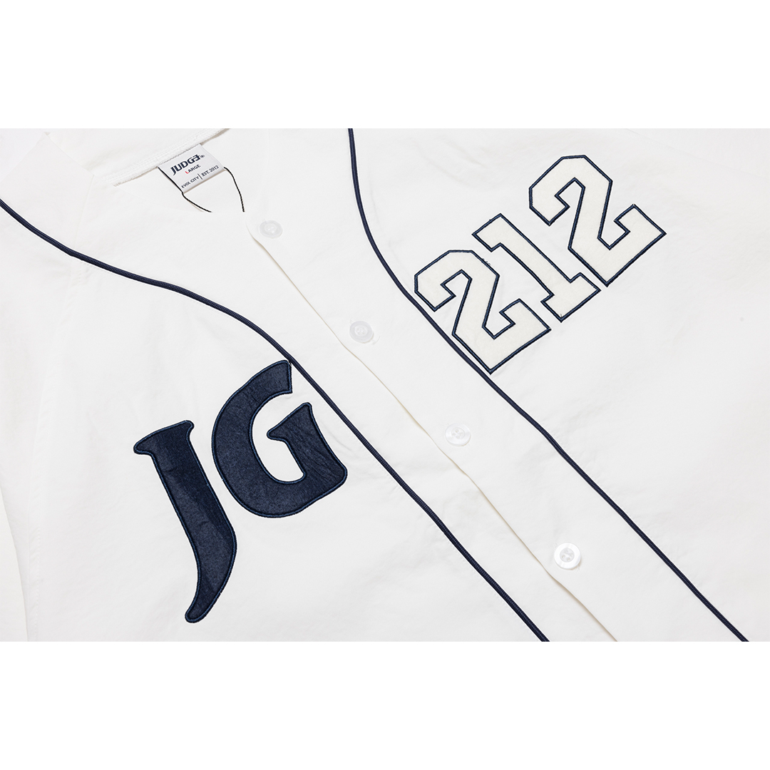 JUDGE®️24 S/S JG212 BASEBALL SHIRT [ 白色 ]