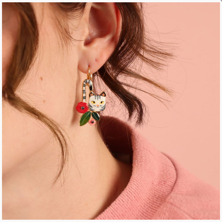 Taratata BILLY LEVER BACK EARRINGS FANTAISIE - T24-07739-201