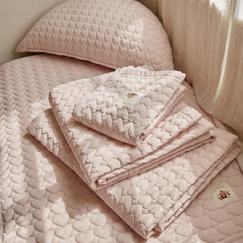 Blossom🌸愛心絎縫系列-無塵高耐超細莫代爾防滑床墊