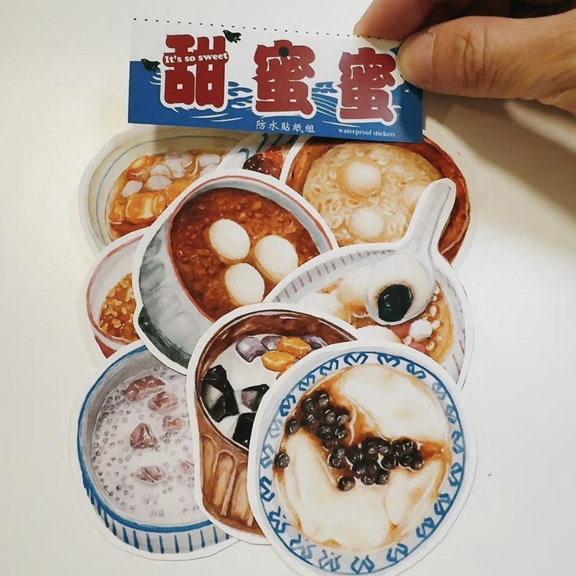 甜蜜蜜貼紙 9入貼紙｜針線球