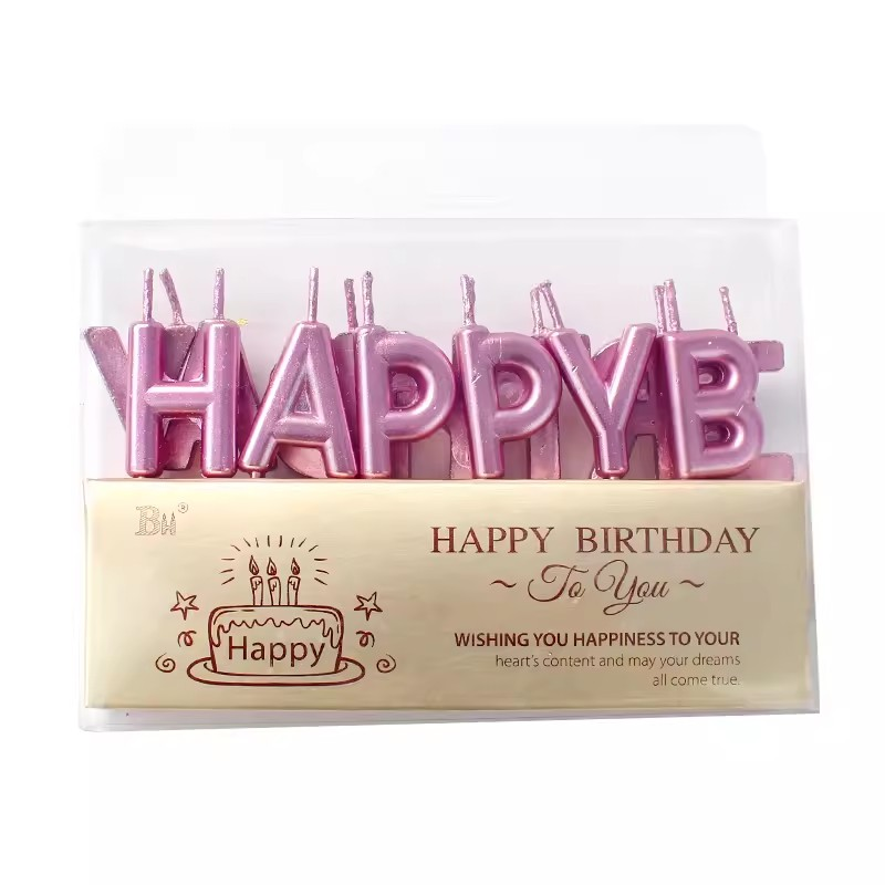 生日英文字母蠟燭