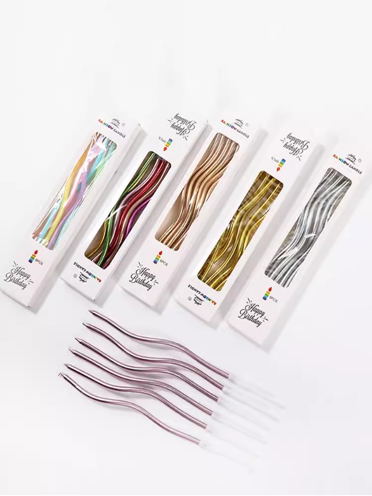 曲線盒装蠟燭 10支