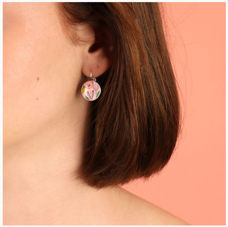 Taratata MOUSTACHE LEVER BACK EARRINGS FANTAISIE - T24-03717-105