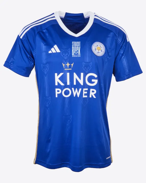 2023 Leicester City  Striaght Back Up Edition Home Shirt