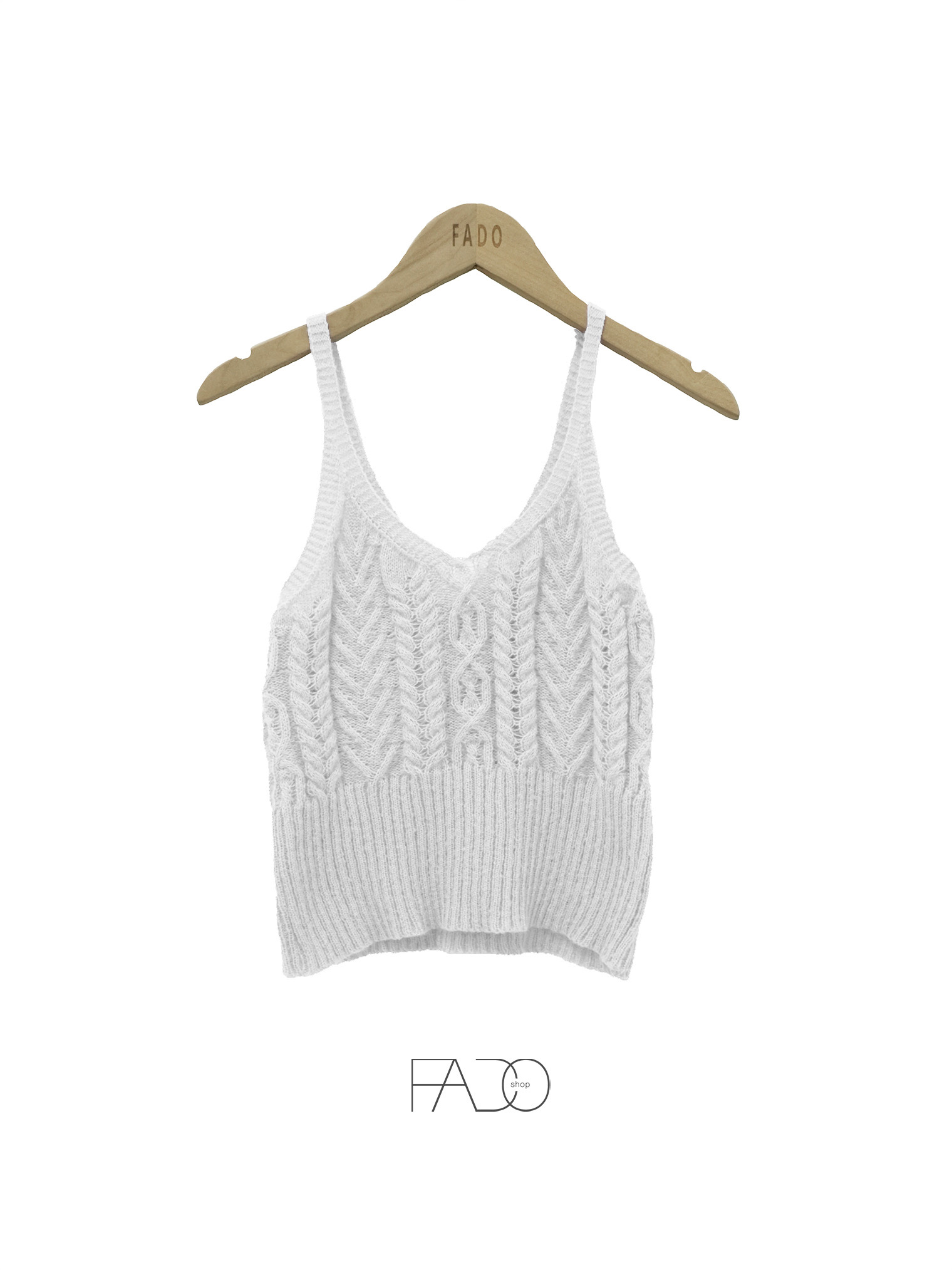 法朵Fado shop｜交織短版針織背心 1101002 三色