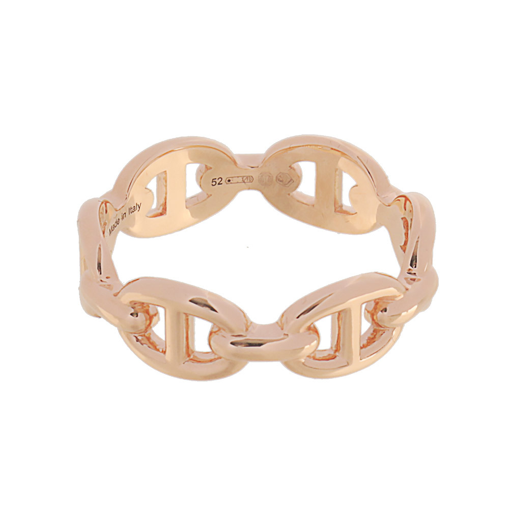 【HERMES】Chaine d'ancre 豬鼻子戒指(玫瑰金) H110025B 00052