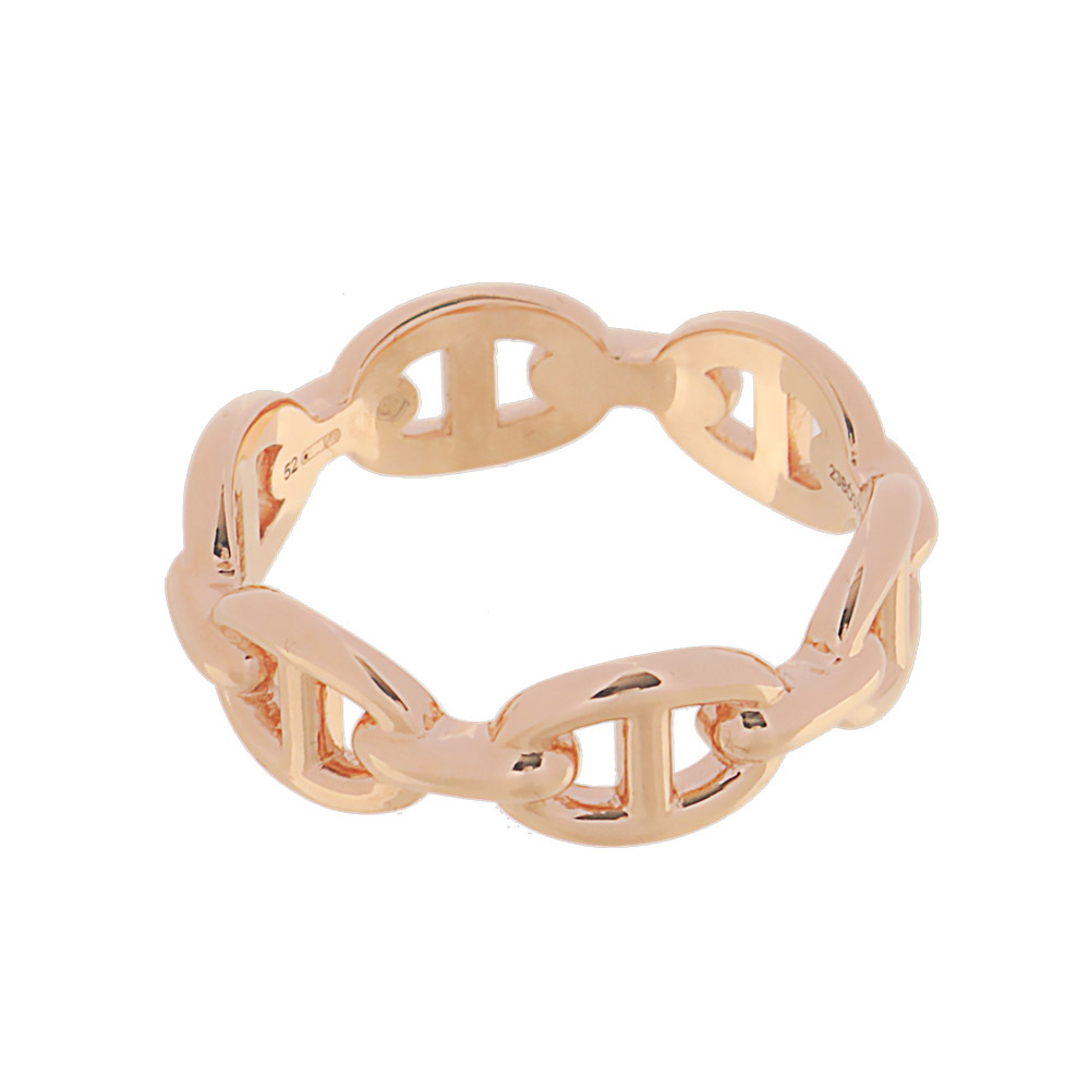 【HERMES】Chaine d'ancre 豬鼻子戒指(玫瑰金) H110025B 00052