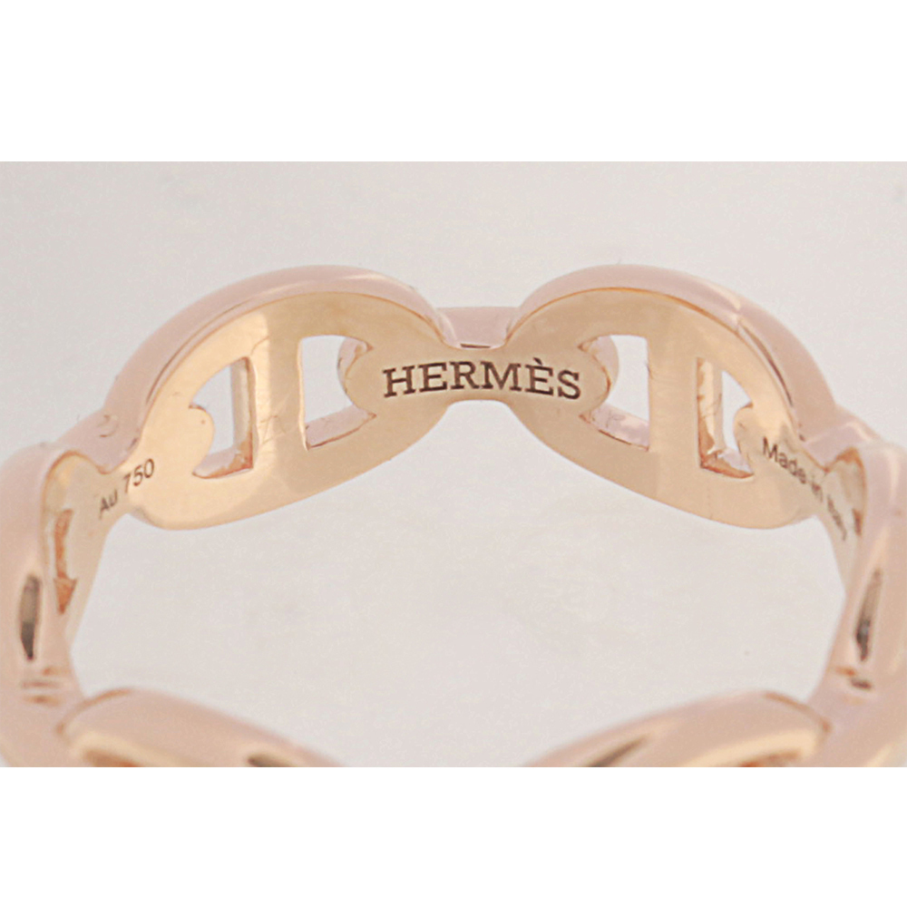 【HERMES】Chaine d'ancre 豬鼻子戒指(玫瑰金) H110025B 00052