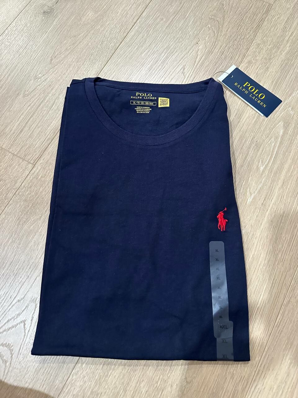 [U] POLO RALPH LAUREN MEN'S CREW NECK SHORT SLEEVE T-SHIRT,INK NAVY, 710610667004-INK (UPR214)