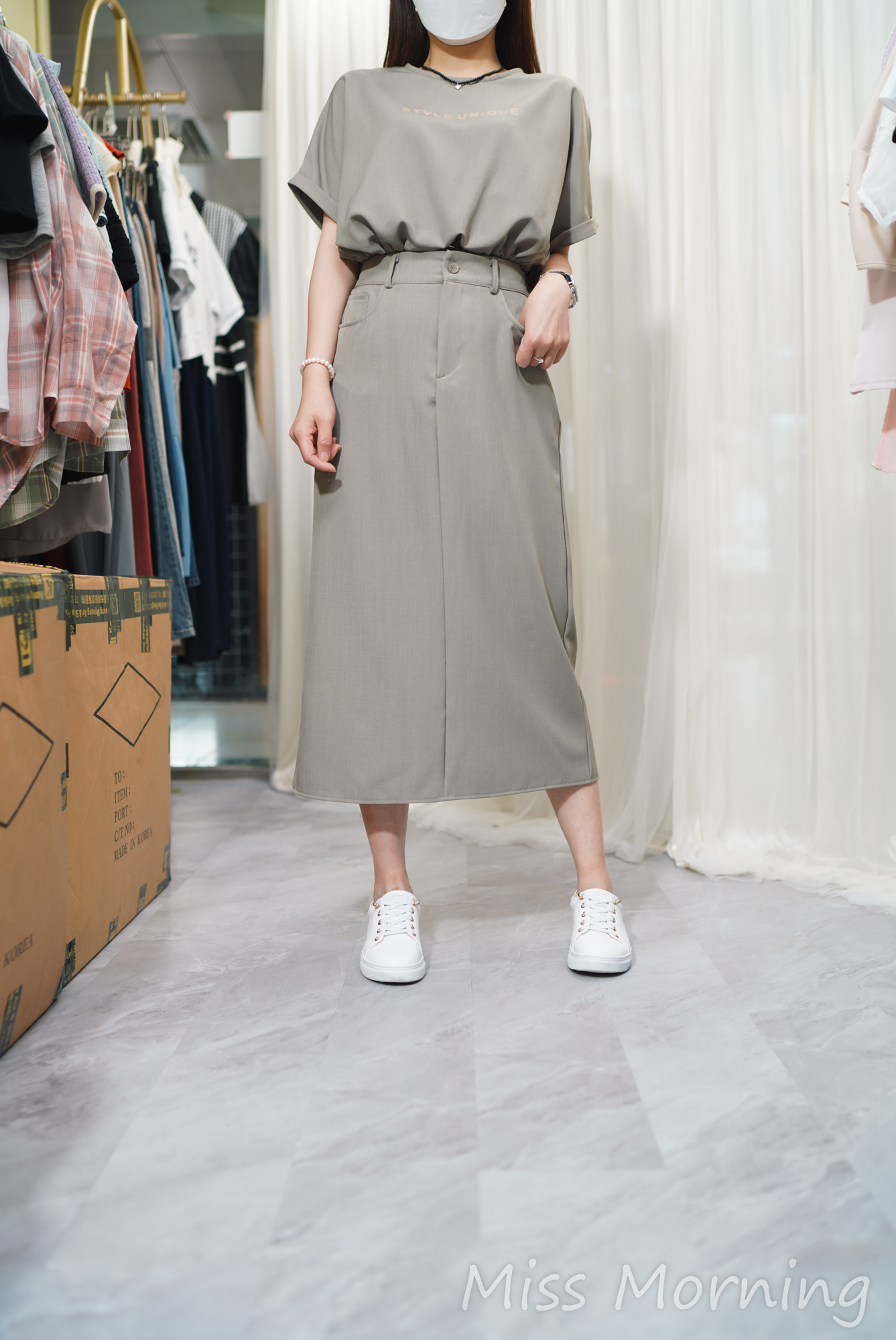 抵著衫+裙一套2件(13881)