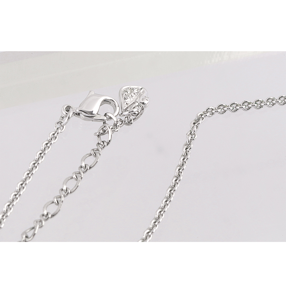 【SWAROVSKI】條狀水晶墜飾項鍊(銀色) 834989 F05