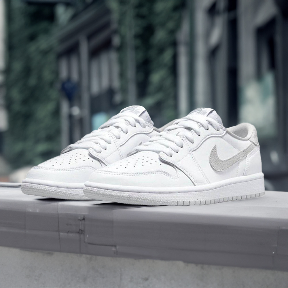 Air Jordan 1 Low 低筒 灰白麂皮  CZ0790-100