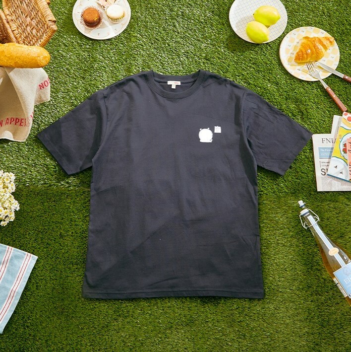 預訂｜SPAO x 白熊 登陸韓國 短袖T-shirt 黑色 WEEK