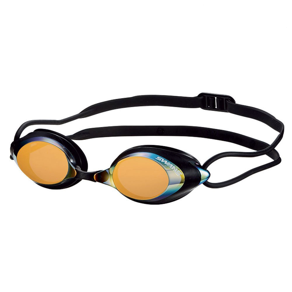 青少年／成人 SPXM-OP 競賽近視鍍膜泳鏡 - 黑/橙