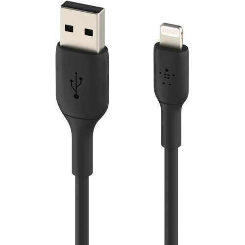 Belkin PVC Lightning 至USB-A 線纜（0.15 厘米 ) 黑色