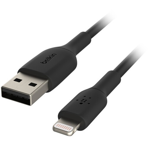 Belkin PVC Lightning 至USB-A 線纜（0.15 厘米 ) 黑色