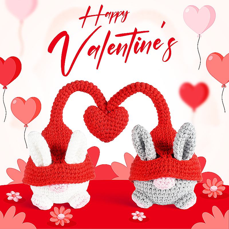 DIY鉤針編織愛心地精靈材料包 M143