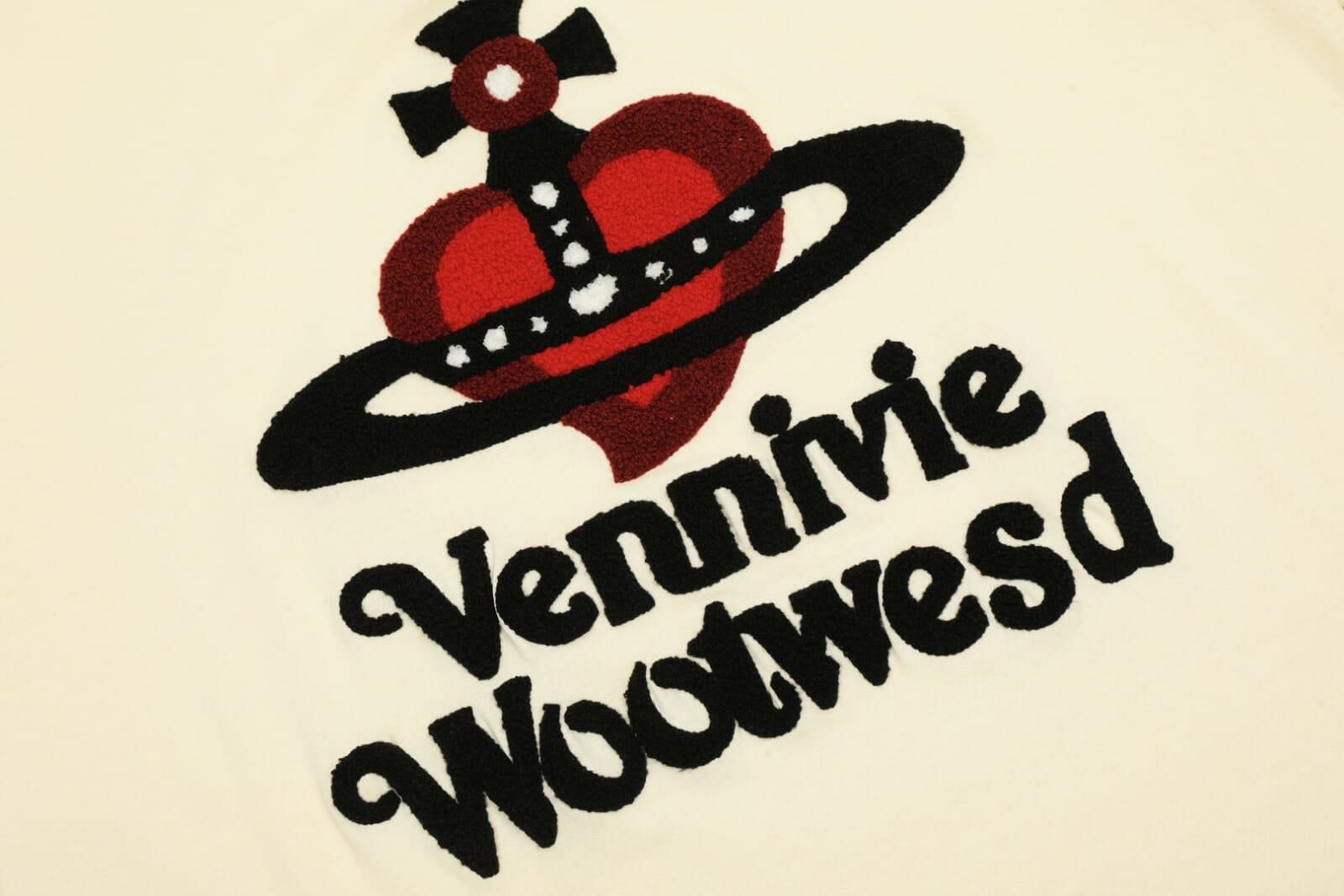 vivienne wes t wood 西太后  撞色立體毛巾繡短袖T恤