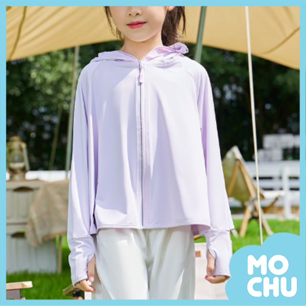 素面UPF50連帽防曬外套(四色)