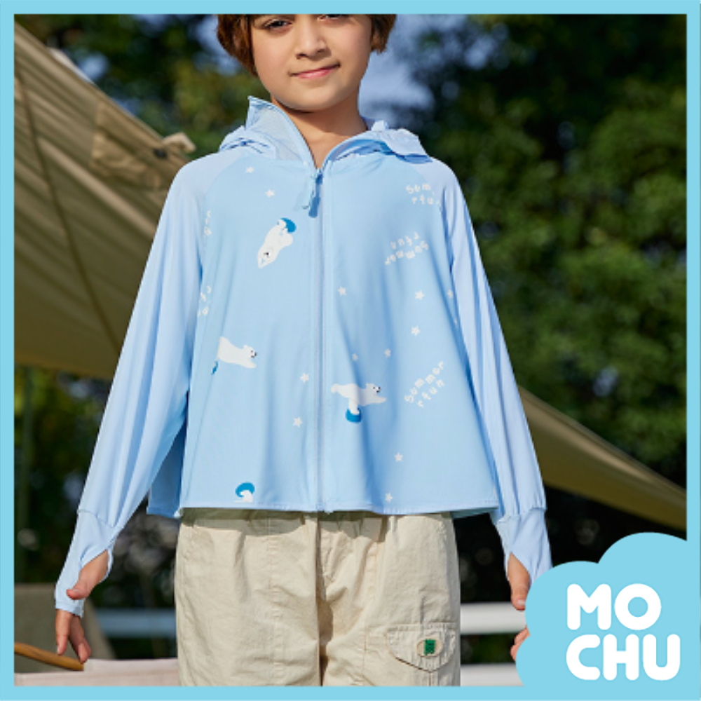 北極熊星星連帽防曬外套