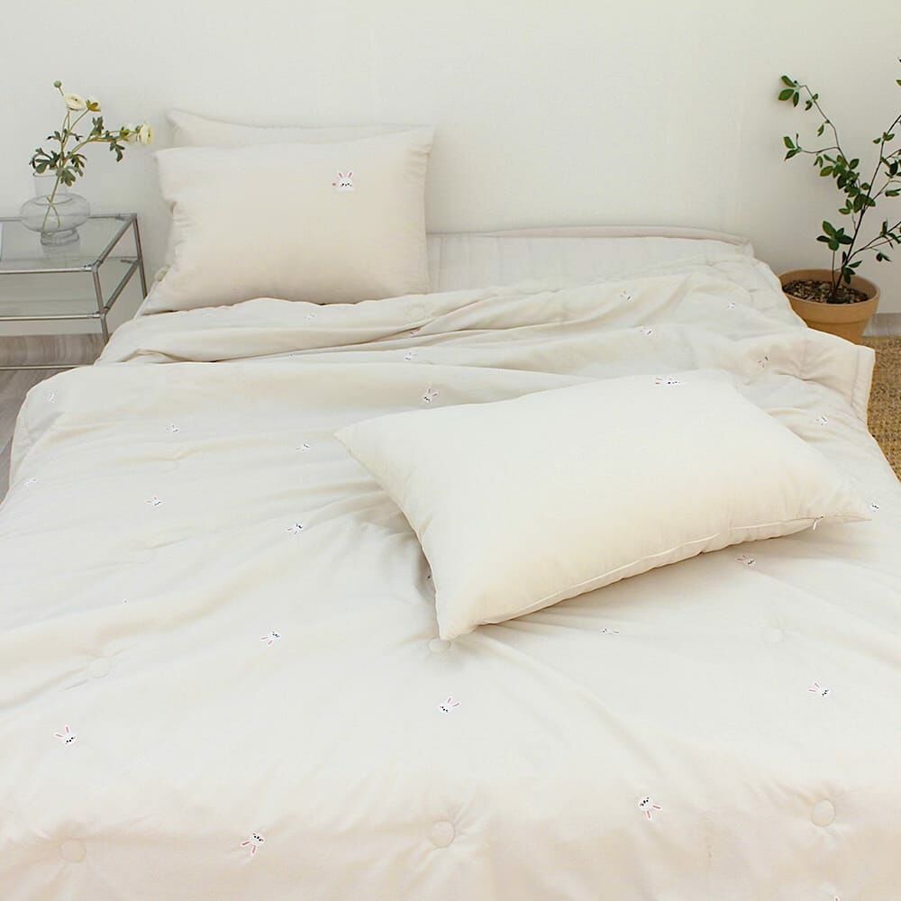 KQ2511 刺繡小兔子頭像