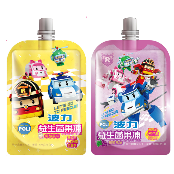 （箱購）波力 益生菌果凍100g(30入/箱)(乳酸/葡萄)