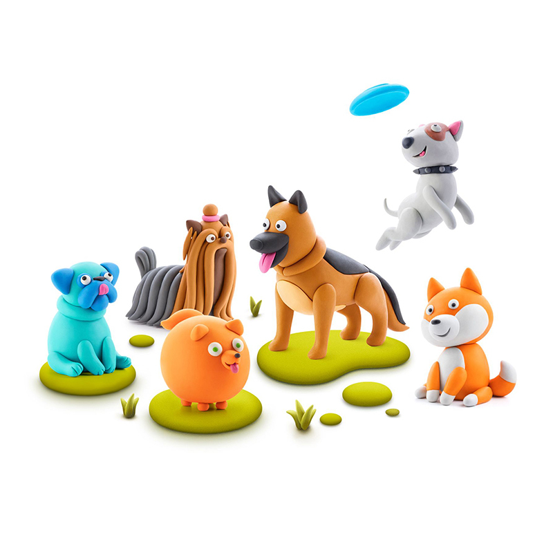 Hey Clay 智塑輕黏土-毛孩狗狗組(17件組)