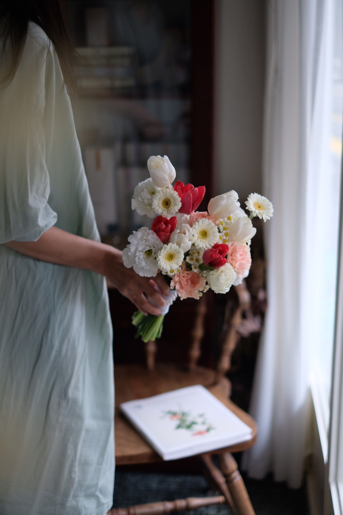 草莓蛋糕｜鬱金香捧花（不挑色）