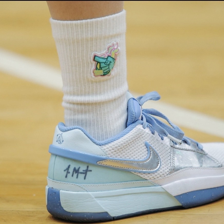 Nike JA 1  SE GS 冰雪藍 莫蘭特 訓練 耐磨 女鞋 XDR 實戰籃球鞋