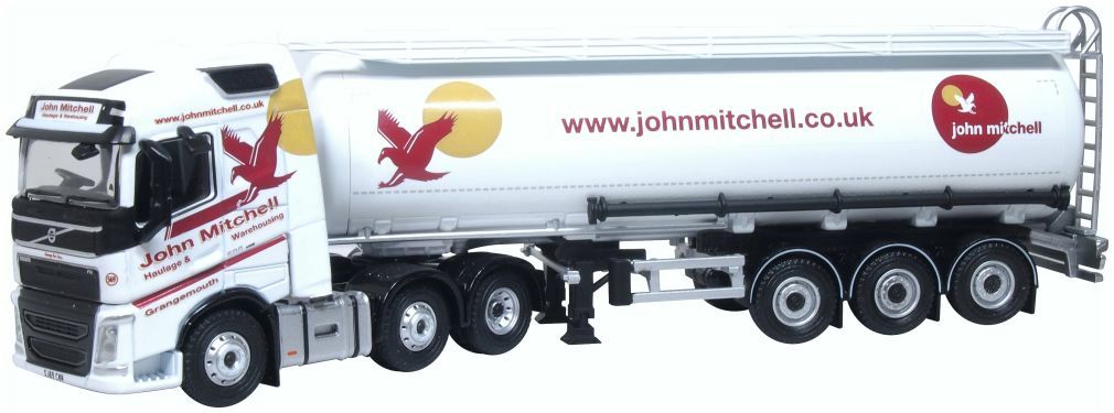 1/76 OXFORD Volvo FH4 Cylindrical Tanker John Mitchell (76VOL4012)