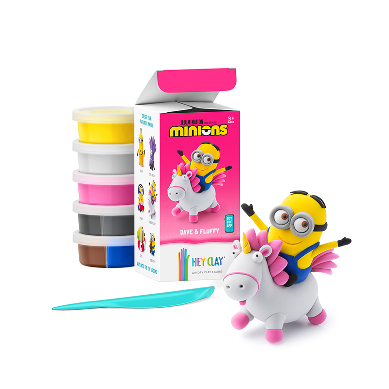 Hey Clay 智塑輕黏土-小小兵聯名-戴夫(6件組)