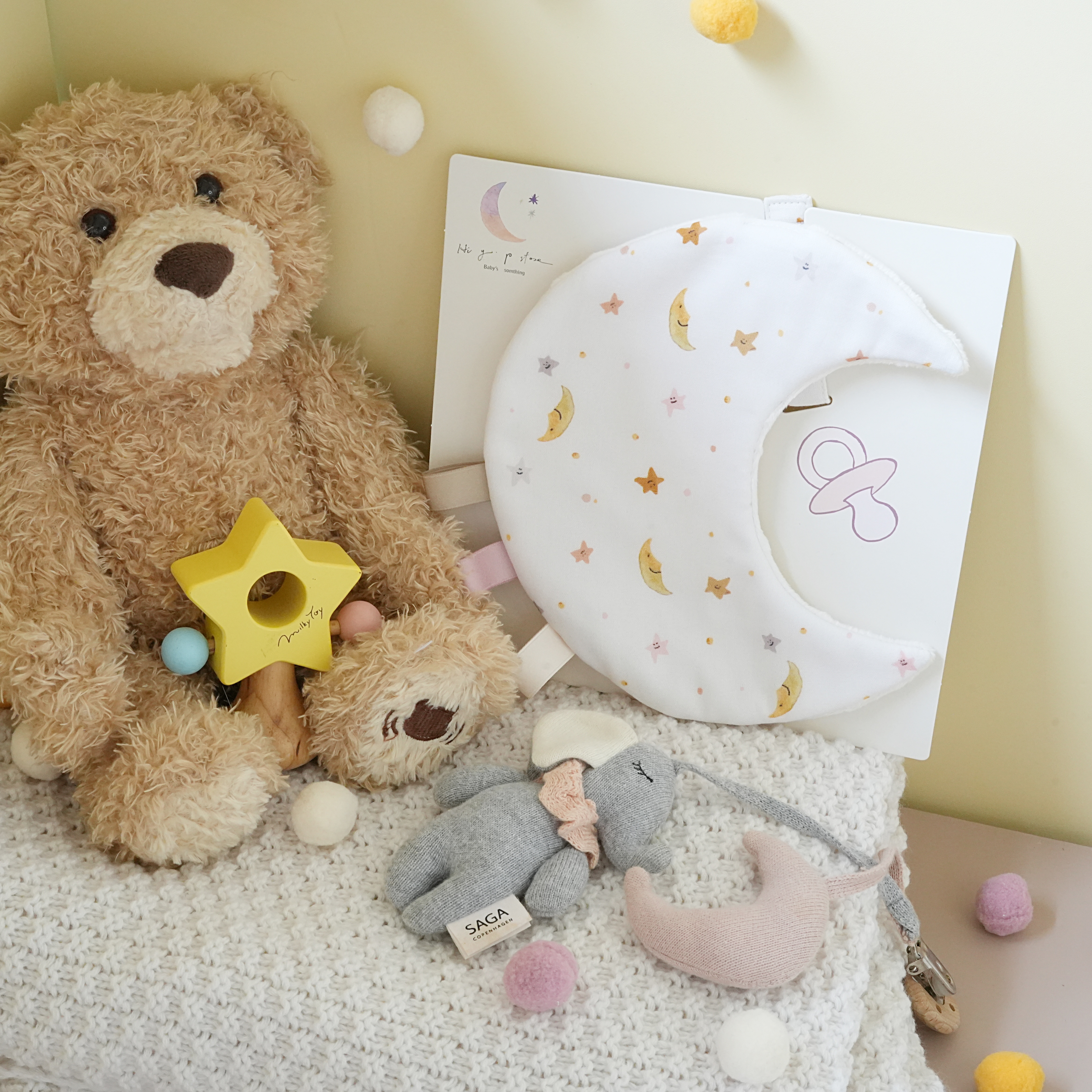 Hi Y.P store-獨家設計款-月光安撫巾-月光星海