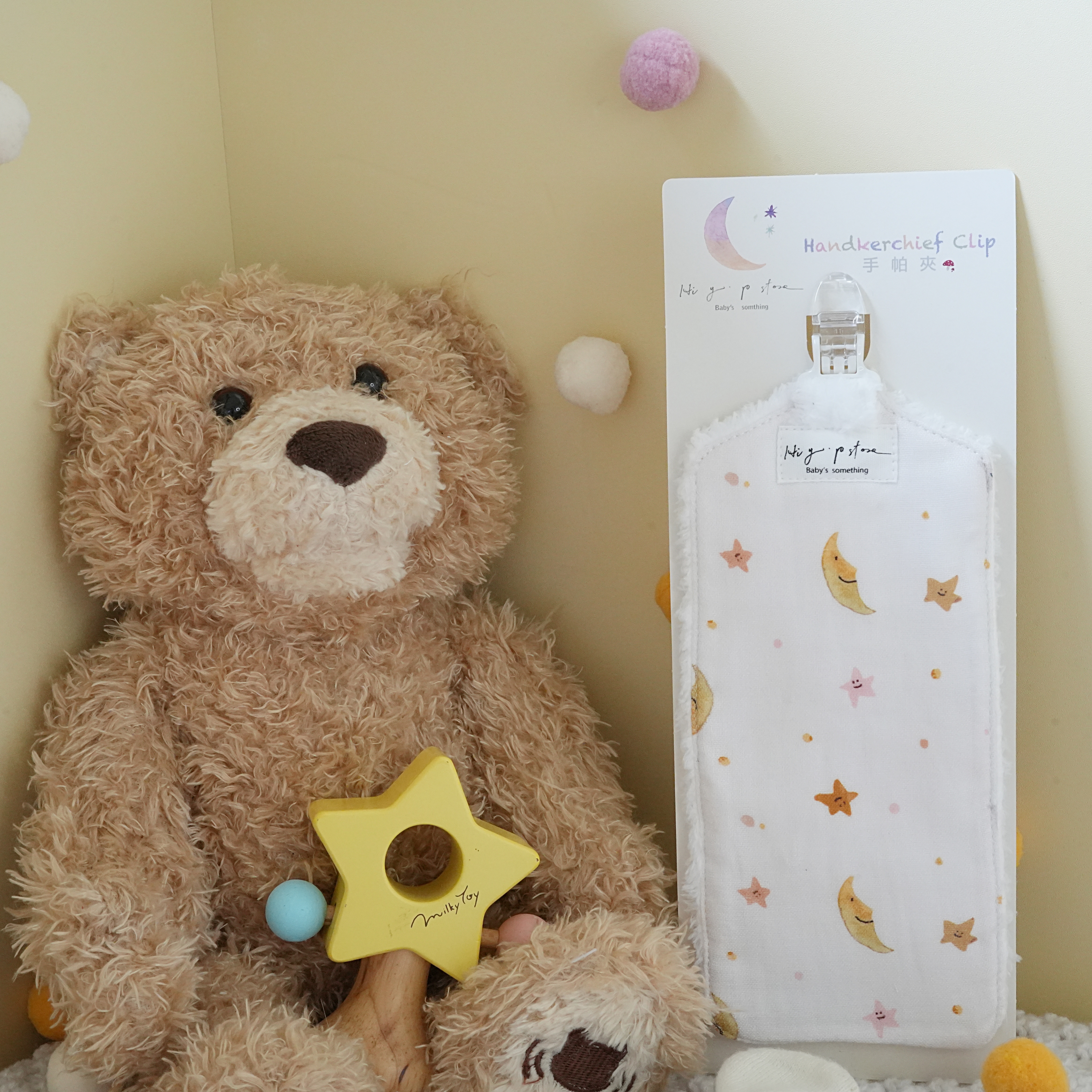 Hi Y.P store-手作手帕夾-獨家設計-月光星海