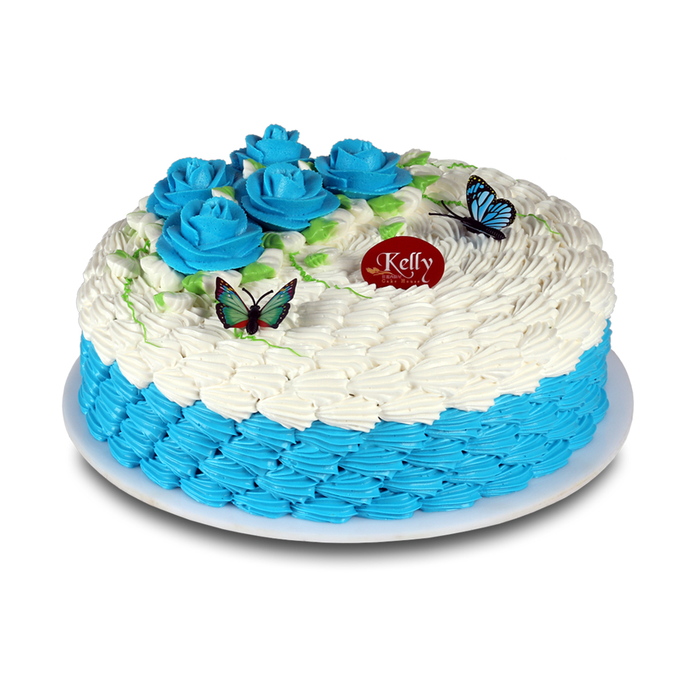 Sponge Cake Butter Cream (Blue)