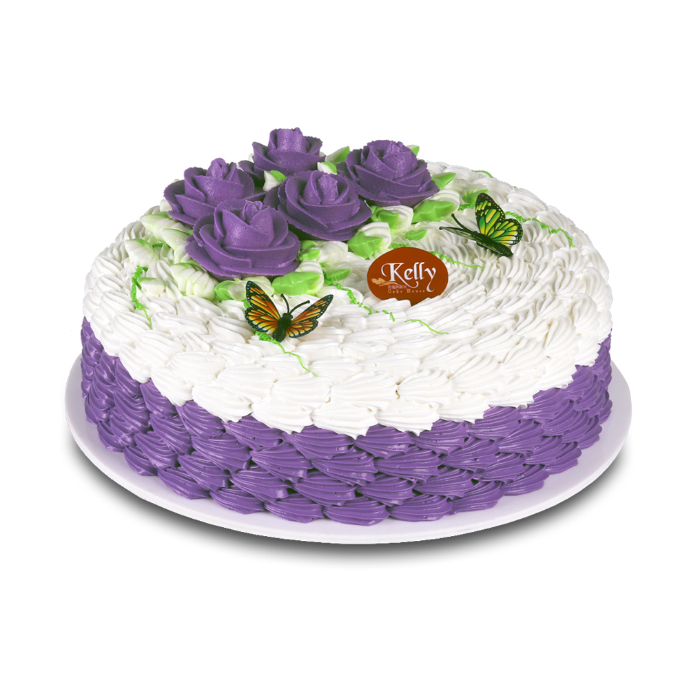 Sponge Cake Butter Cream (Purple)