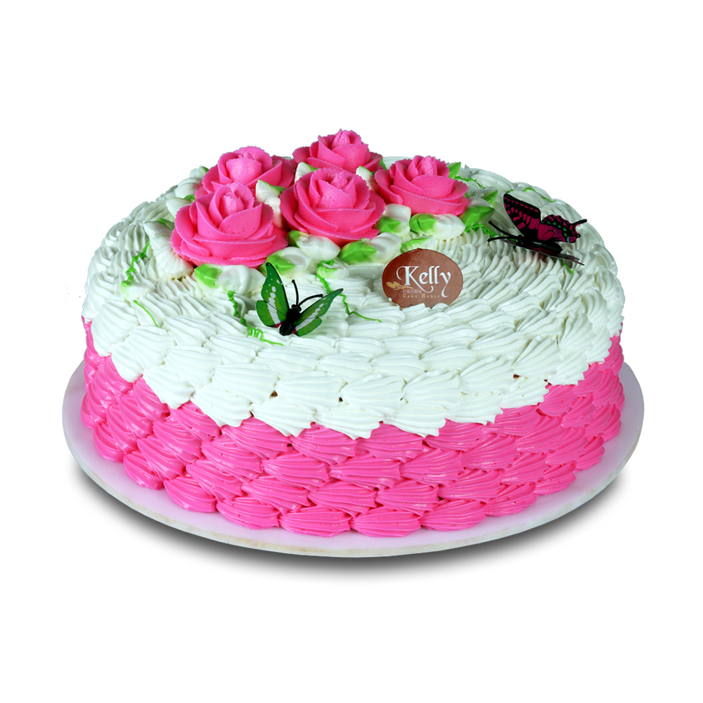 Sponge Cake Butter Cream (Pink)