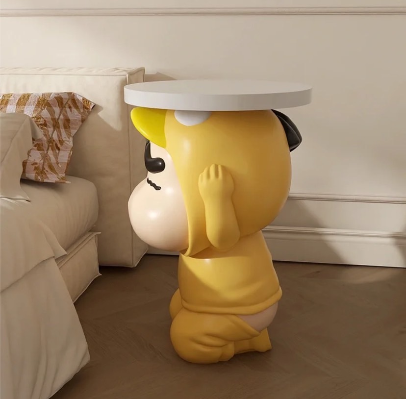 蠟筆小新 COS 可達鴨 小桌子 置物桌 擺飾桌 客廳桌